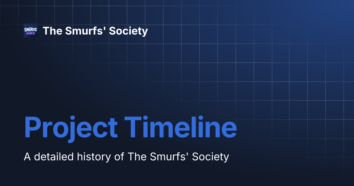 SMURFS HISTORY TIMELINE visual data 4